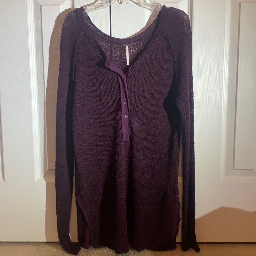 Free People plum henley